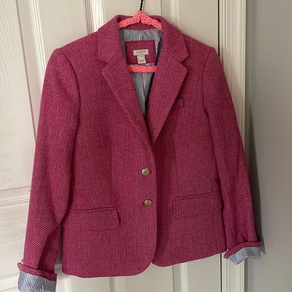 pink womens blazer